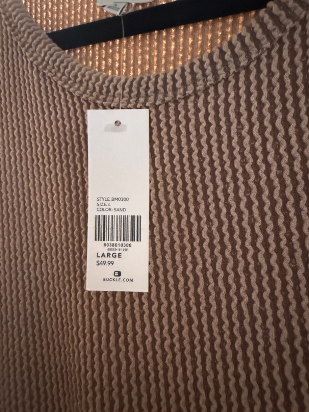 Buckle Sand Ribbed Maxi Dress - Picture 2 of 5